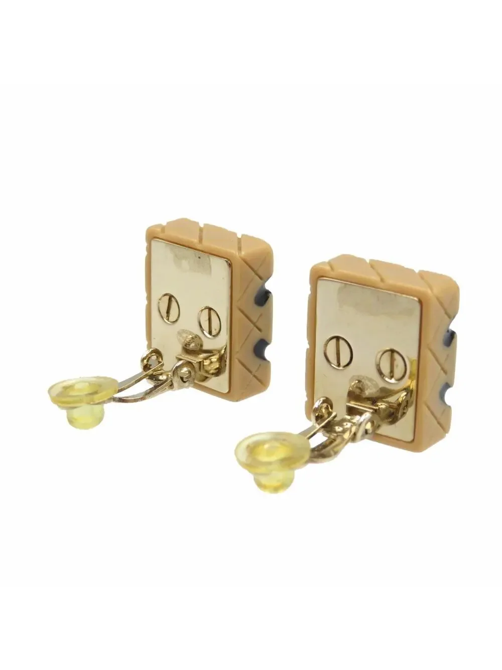 Chanel Cc Logo Clip-On Earrings Metal #206976C10B